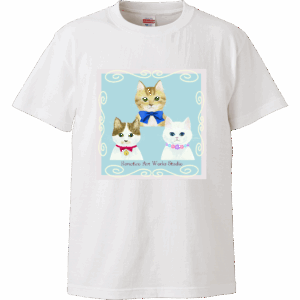 トリオ猫 猫Tシャツ ネコTシャツ