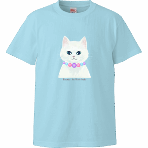 白ねこ 猫Tシャツ ネコTシャツ